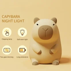 Kawaii Therapy Kawaii Lamps<Kawaii Capybara USB Night Lamp – Limited Edition
