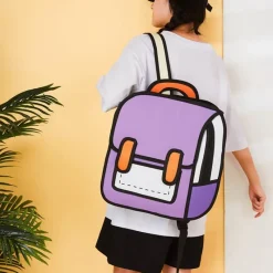 Kawaii Therapy Preppy Backpacks<Kawaii Cartoon 3D Canvas Backpack – Limited Edition