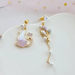 Kawaii Therapy Earrings<Kawaii Cat Balloon Earrings – Limited Edition