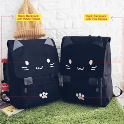 Kawaii Therapy Japanese Style Backpacks | Animal Backpacks<Kawaii Cat Canvas Backpack – Special Edition