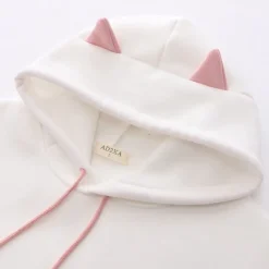 Kawaii Therapy Clothing<Kawaii Cat Fish Ears Hoodie – Limited Edition