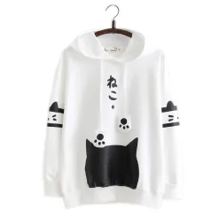 Kawaii Therapy Clothing<Kawaii Cat Harajuku Japanese Hoodie – Limited Edition
