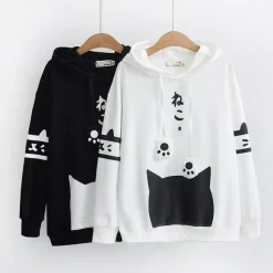 Kawaii Therapy Clothing<Kawaii Cat Harajuku Japanese Hoodie – Limited Edition