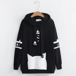 Kawaii Therapy Clothing<Kawaii Cat Harajuku Japanese Hoodie – Limited Edition