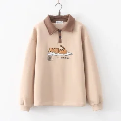 Kawaii Therapy Clothing<Kawaii Cat Line Ball Harajuku Hoodie – Special Edition
