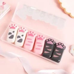 Kawaii Therapy Erasers<Kawaii Cat Paw Correction Tape (6pcs)