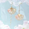 Kawaii Therapy Earrings<Kawaii Cherry Blossom Fan Earrings – Limited Edition