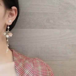 Kawaii Therapy Earrings<Kawaii Cherry Blossom Fan Earrings – Limited Edition