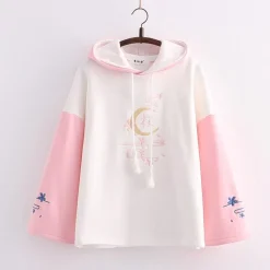 Kawaii Therapy Clothing<Kawaii Cherry Blossom Style Harajuku Pastel Hoodie