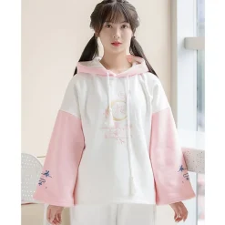 Kawaii Therapy Clothing<Kawaii Cherry Blossom Style Harajuku Pastel Hoodie