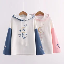 Kawaii Therapy Clothing<Kawaii Cherry Blossom Style Harajuku Pastel Hoodie