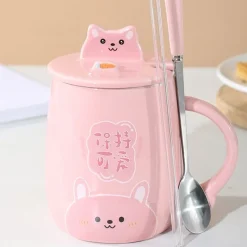 Kawaii Therapy Bottles<Kawaii Chubby Hamster Ceramic Cup (400ml) – Limited Edition