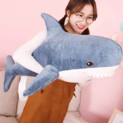 Kawaii Therapy Cute Stuffed Animals | Giant Stuffed Animals<Kawaii Chubby Shark Plush Jumbo Edition (90cm)