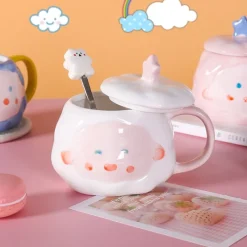 Kawaii Therapy Bottles<Kawaii Cloud Ceramic Mug (450ml) – Limited Edition