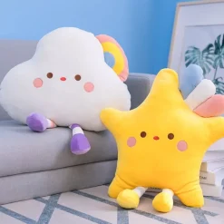 Kawaii Therapy Pillows<Kawaii Cloud Star Pastel Cushion Pillow