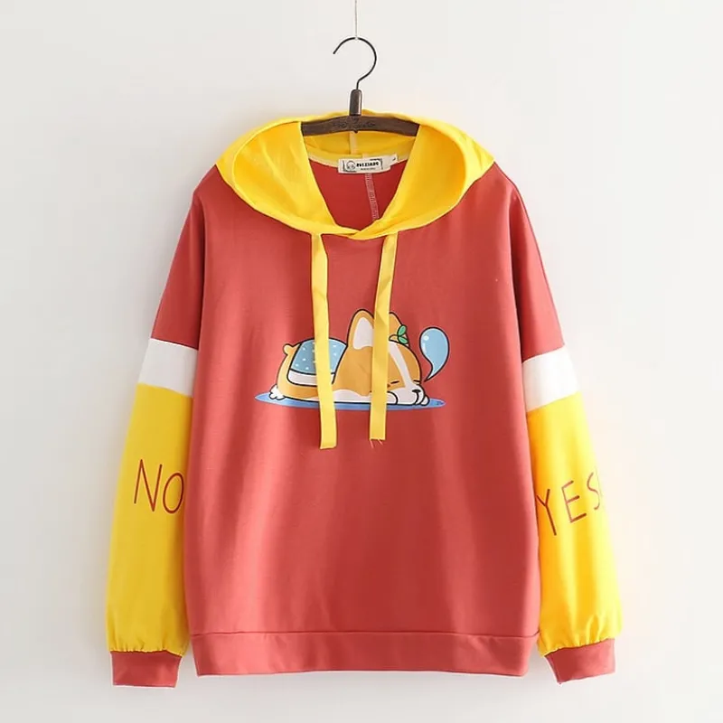 Kawaii Therapy Clothing<Kawaii Corgi Pastel Hoodie – Limited Edition