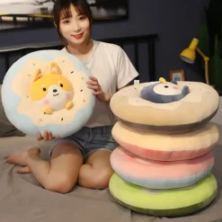Kawaii Therapy Cute Stuffed Animals | Pillows<Kawaii Cuddly Animal Donut Plush XL (40cm) – Limited Edition