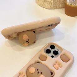 Kawaii Therapy Phonecase<Kawaii Cute Bear Silicone 3D Phone Case – Limited Edition
