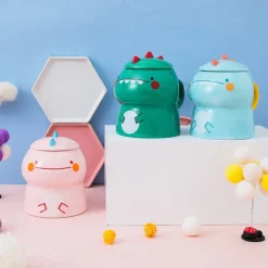 Kawaii Therapy Bottles<Kawaii Cute Dinosaur Ceramic Cup – Limited Edition