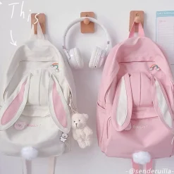 Kawaii Therapy Animal Backpacks | Japanese Style Backpacks<Kawaii Cute Rabbit Ears Harajuku Backpack – Limited Edition