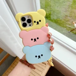 Kawaii Therapy Phonecase<Kawaii 3D Bear Phone Case – Limited Edition