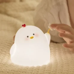 Kawaii Therapy Kawaii Lamps<Kawaii Daisy Chicken Soft Silicone Night Lamp – Limited Edition