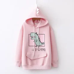 Kawaii Therapy Clothing<Kawaii Dinosaur Harajuku Hoodie – Limited Edition