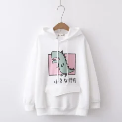 Kawaii Therapy Clothing<Kawaii Dinosaur Harajuku Hoodie – Limited Edition
