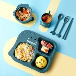 Kawaii Therapy Bottles<Kawaii Dinosaur Tableware Set (6pcs) – Limited Edition