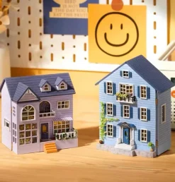 Kawaii Therapy Doll House<Kawaii DIY Mini Wooden Cottage Dollhouse