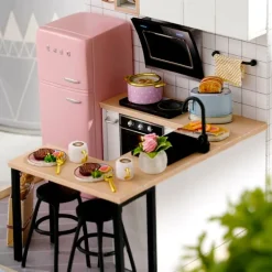 Kawaii Therapy Doll House<Kawaii DIY Miniature Furniture Dollhouse