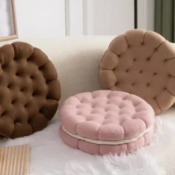 Kawaii Therapy Seat Cushions | Pillows<Kawaii Double Biscuit Seat Cushion – Limited Edition