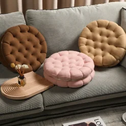 Kawaii Therapy Seat Cushions | Pillows<Kawaii Double Biscuit Seat Cushion – Limited Edition