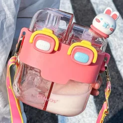 Kawaii Therapy Bottles<Kawaii Double Sided Animal Pastel Bottle (530ml) – Limited Edition