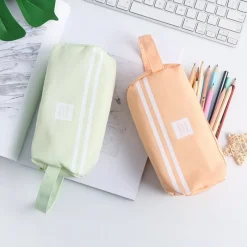 Kawaii Therapy Pencil Cases<Kawaii Double Zipper Canvas Pencil Case