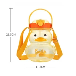 Kawaii Therapy Bottles<Kawaii Duck Cute Straw Bottle (1000ml) – Limited Edition