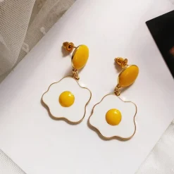 Kawaii Therapy Earrings<Kawaii Egg Yolk Earrings – Limited Edition