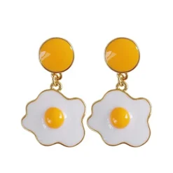 Kawaii Therapy Earrings<Kawaii Egg Yolk Earrings – Limited Edition