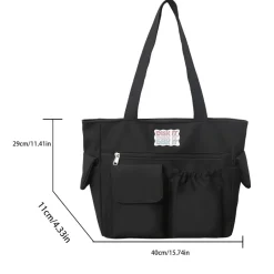 Kawaii Therapy Tote Bags | Shoulder Bags<Kawaii Fashion Aesthetic Nylon Tote Shoulder Bag