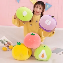 Kawaii Therapy Fruit | Pillows<Kawaii Fruit Series Hand Warmer Cushion – Limited Edition
