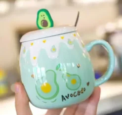 Kawaii Therapy Bottles<Kawaii Fruit Strawberry Avocado Ceramic Cups – Limited Edition