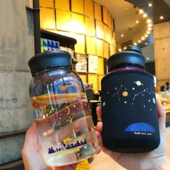 Kawaii Therapy Bottles<Kawaii Galaxy Stars Glass Bottle (600ml)