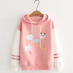 Kawaii Therapy Clothing<Kawaii Galaxy Stars Harajuku Pastel Hoodie – Special Edition