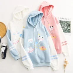 Kawaii Therapy Clothing<Kawaii Galaxy Stars Harajuku Pastel Hoodie – Special Edition