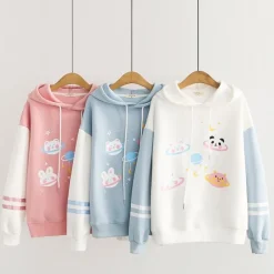 Kawaii Therapy Clothing<Kawaii Galaxy Stars Harajuku Pastel Hoodie – Special Edition
