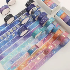 Kawaii Therapy Stickers<Kawaii Galaxy Stars Washi Tape Set (12pcs)