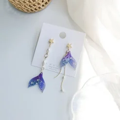 Kawaii Therapy Earrings<Kawaii Glitter Korea Style Sea Earrings