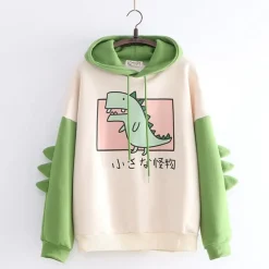 Kawaii Therapy Clothing<Kawaii Dinosaur Harajuku Hoodie – Limited Edition