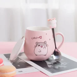 Kawaii Therapy Bottles<Kawaii Hamster Ceramic Cup (450ml) – Limited Edition