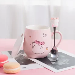 Kawaii Therapy Bottles<Kawaii Hamster Ceramic Cup (450ml) – Limited Edition
